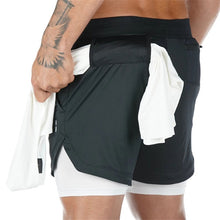 Load image into Gallery viewer, mens sports gym short with towel loop
